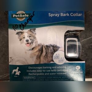 Spray bark collar